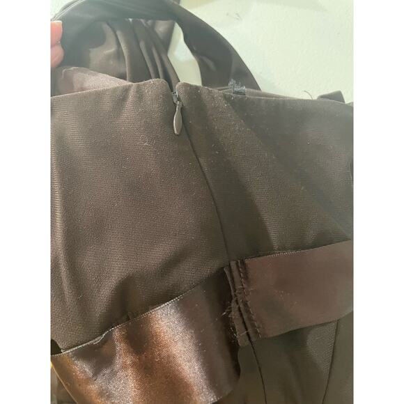 Betsy & Adam Women Size 8 Party Brown Dress Cocktail Flattering Evening Layered - Picture 6 of 10